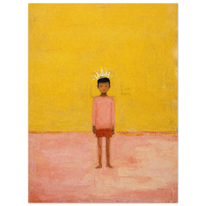 I Am Here Museum Quality Matte Paper Poster Afrocentric-Minimalist